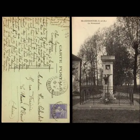 Top Vente Carte postale 77 - Saint Augustin - Le monument