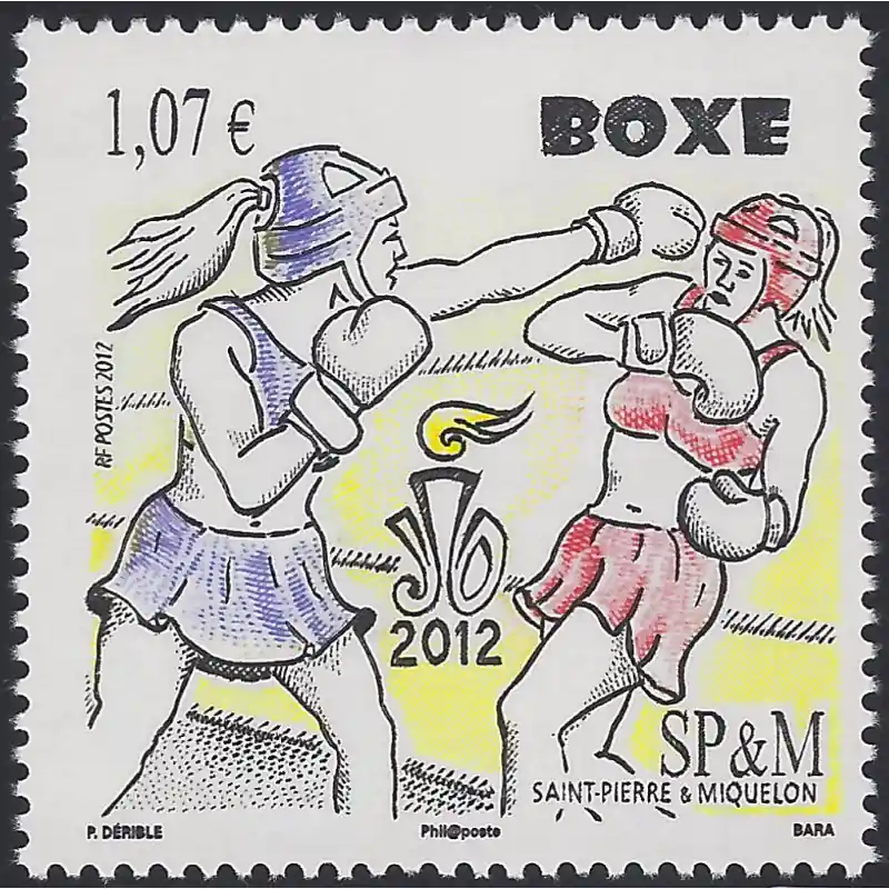 Boxe timbre de Saint Pierre et Miquelon N°1050 neuf**. Soldes