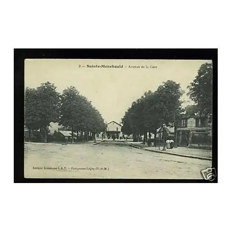 Carte postale 77 - Sainte-Menehould - Avenue de la gare Nouvelle Collection