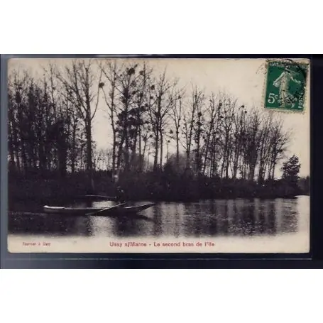 Promotion Saisonnière Carte postale 77 - Ussy-sur-Marne - le second bras de l' ile - Voyage - Dos divise