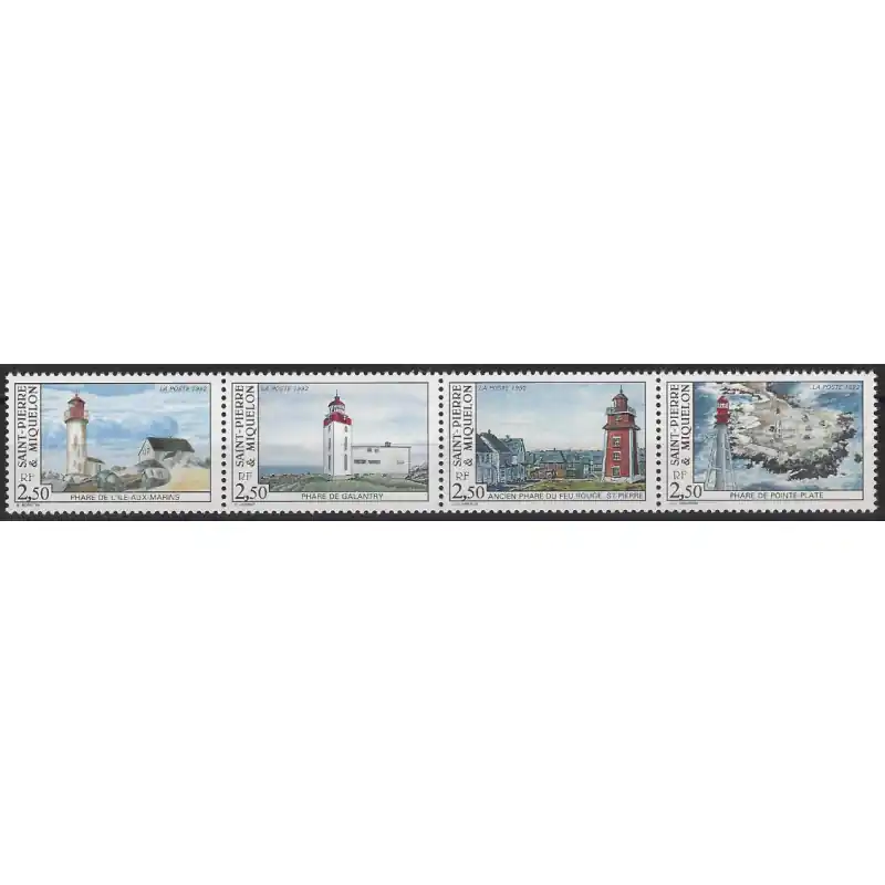 Les phares timbres de Saint Pierre et Miquelon N°563-566 série neuf**. Achetez Aujourd’hui