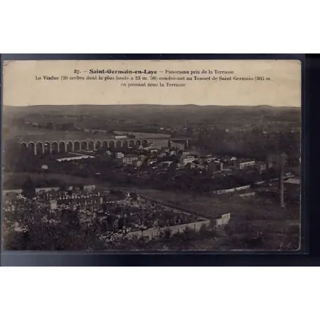 Bon Plan Carte postale 78 - Saint-Germain-en-Laye - Panorama pris de la terrasse - le Viaduc cond