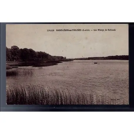 Carte postale 78 - Saint-Leger-en-Yvelines - les etangs de Hollande - Voyage - Dos divis Commander Vite