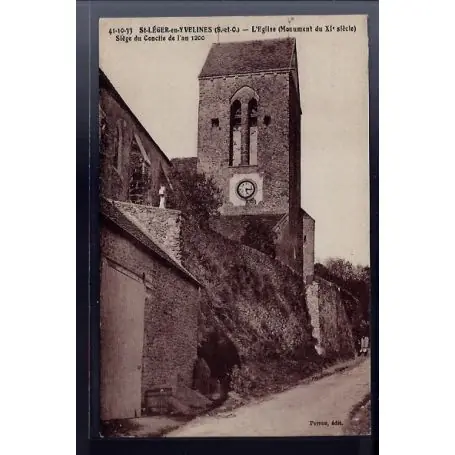 Carte postale 78 - St-Leger-en-Yvelines - l' eglise - Monument du XIe siecle - Siege du Original