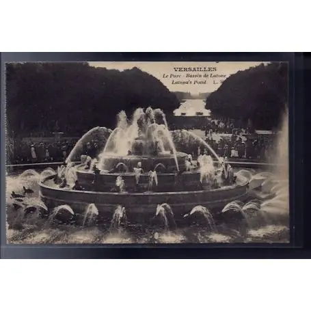 Authentique Carte postale 78 - Versailles - Le Parc - bassin de Latone - Non voyage - Dos divise