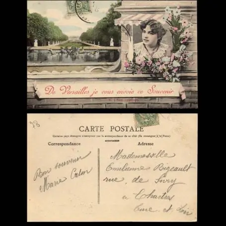 Carte postale 78 - de Versailles je vous envoie ce souvenir Super Prix