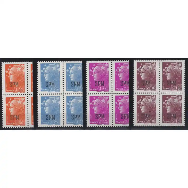 Nouvelle Collection Timbres de Saint Pierre et Miquelon N°948-951 série en bloc de 4 neuf**.