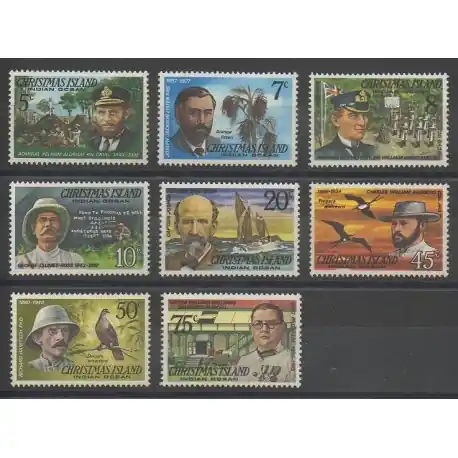 Christmas (Iles) - 1978 - No 105/112 - Célébrités Livraison Gratuite