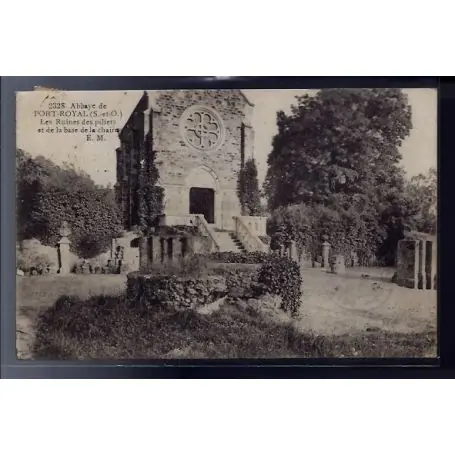 Carte postale 78 - Port-Royal - Abbaye - les ruines des piliers et de la base de la chair Livraison Gratuite