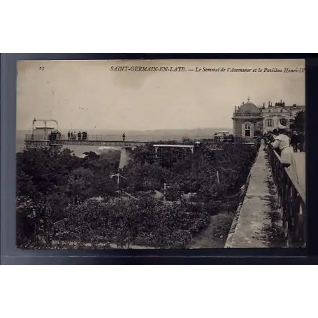 Bon Plan Carte postale 78 - Saint-Germain-en-Laye - Le sommet de l' Ascenseur et le pavillon Henri