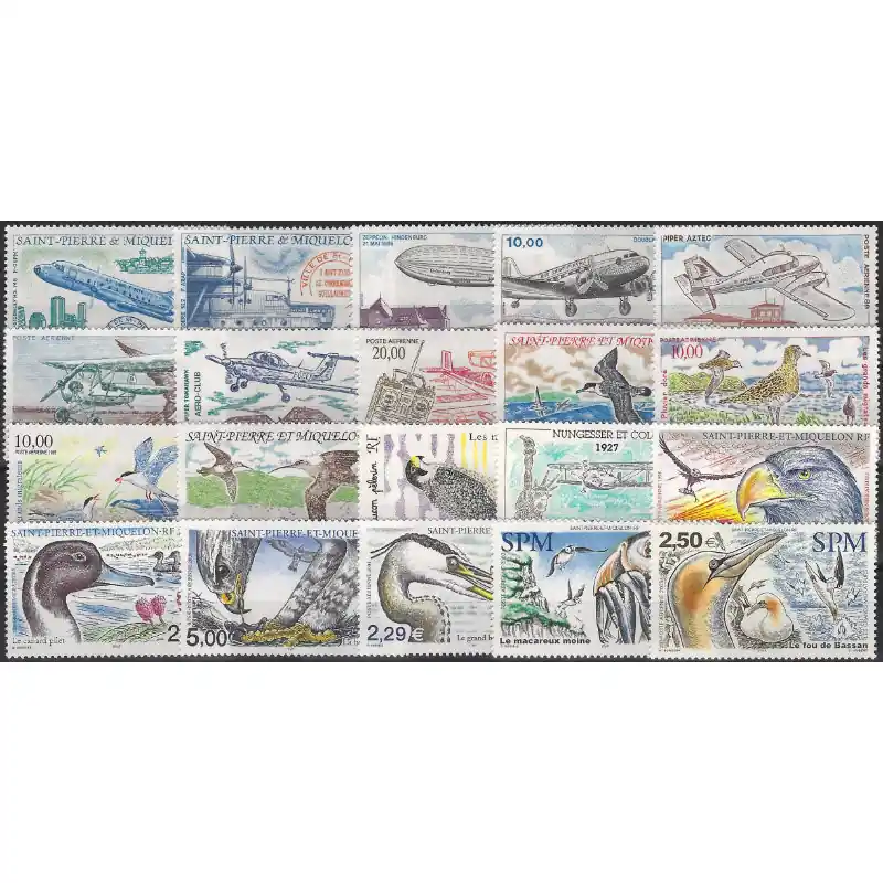 Offre Limitée Saint Pierre et Miquelon timbres poste aérienne N°64-83 neufs**.