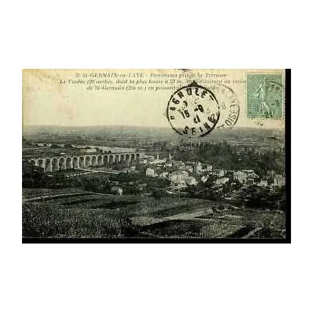 Nouvelle Collection Carte postale 78 - St GERMAIN EN LAYE - PANORAMA ET VIADUC