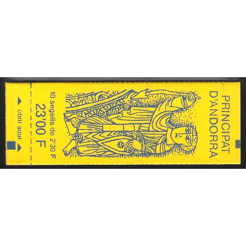 Meilleure Qualité Blason d'Andorre carnet de 10 timbres N°3 neuf**.