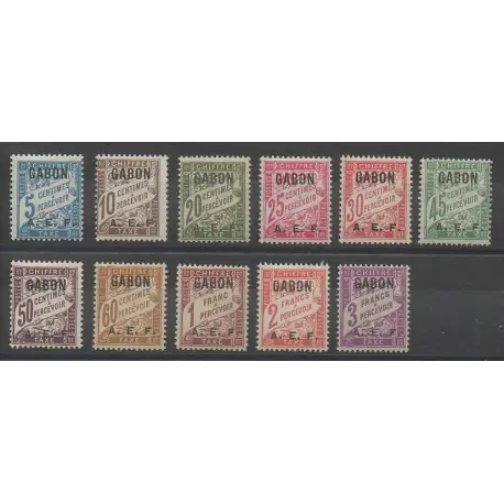 Gabon - 1928 - No T1/T11 - Neuf avec charnière Garantie Incluse