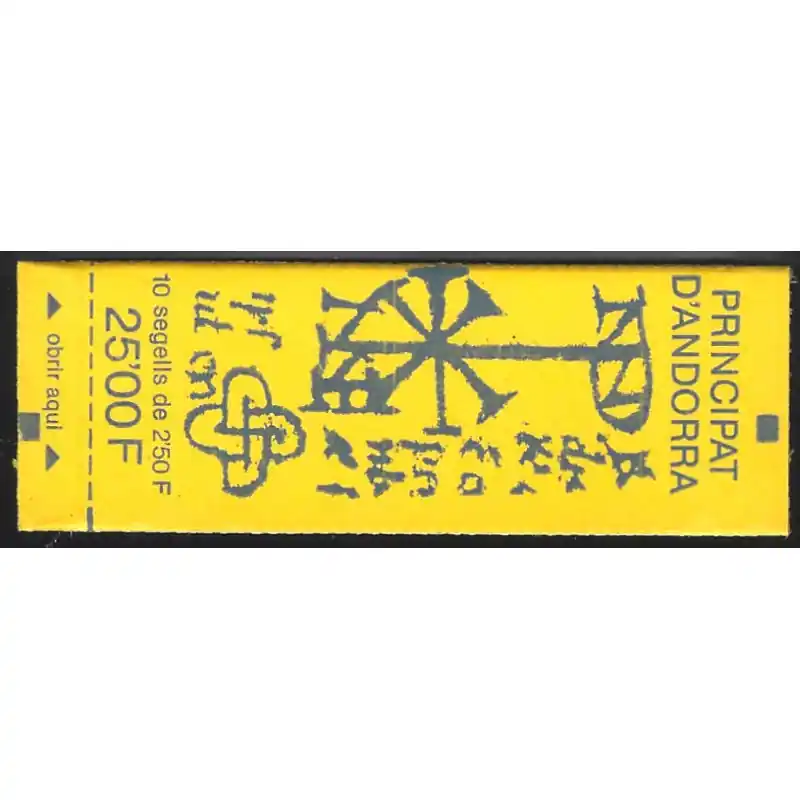 Prix Bas Blason d'Andorre carnet de 10 timbres N°4 neuf**.