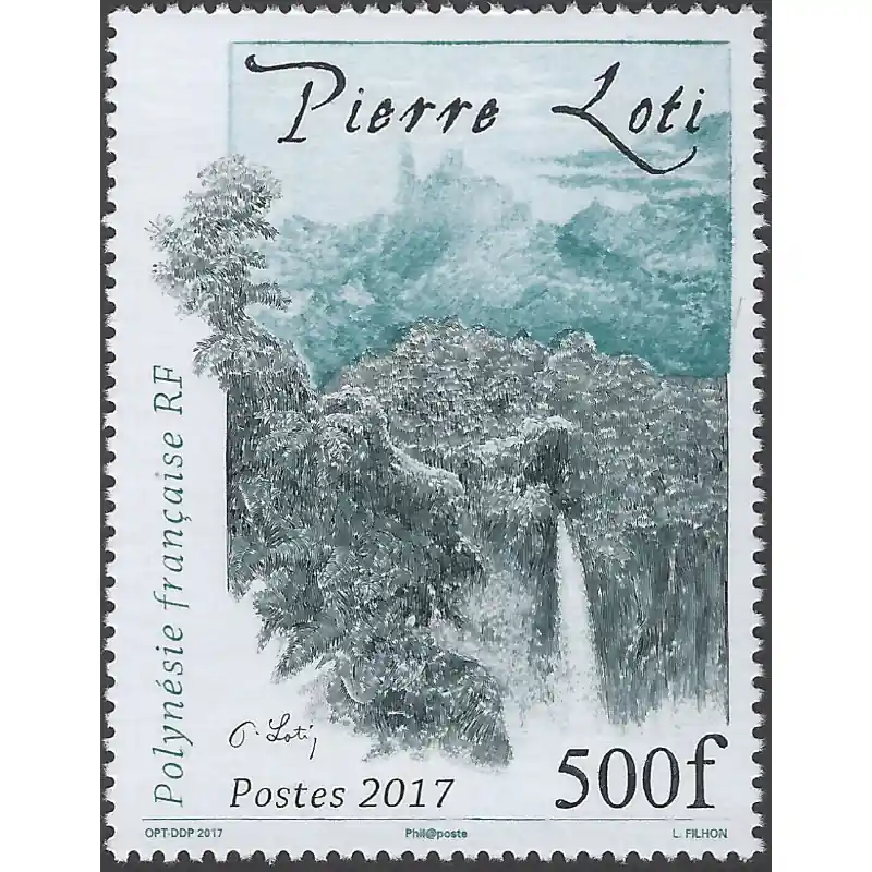 Authentique Pierre Loti timbre de Polynésie Française N°1174 neuf**.