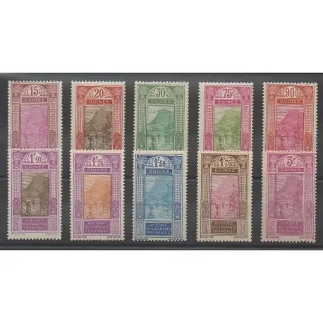 Livraison Mondiale Guinée - 1927 - No 107/114