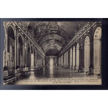 Promotion Carte postale 78 - Versailles - Le Palais - galerie des glaces - Non voyage - Dos divise