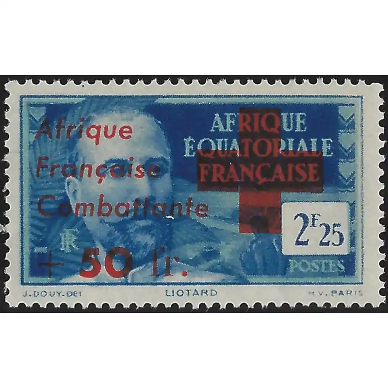 Prix Réduit A.E.F. timbre Afrique combattante N°165 neuf**.