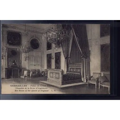 Carte postale 78 - Versailles - Palais du Grand Trianon - chambre de la Reine d' Angleter Exclusif