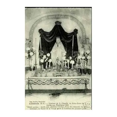 Carte postale 79 - LOUBLANDE - INTERIEUR DE LA CHAPELLE DE NOTRE DAME Remise