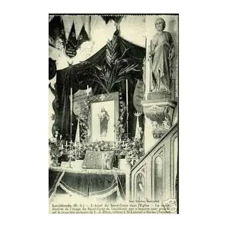 Carte postale 79 - LOUBLANDE - L'AUTEL DU SACRE-COEUR DANS L'EGLISE Achat Immédiat