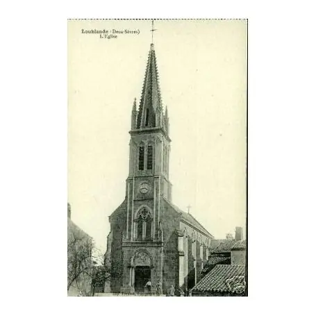 Top Vente Carte postale 79 - LOUBLANDE - L'EGLISE - ANIMEE