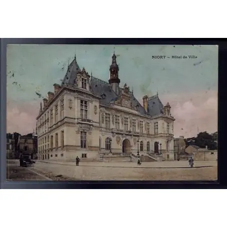 Carte postale 79 - Niort - Hotel de Ville - Voyage - Dos divise Must-Have