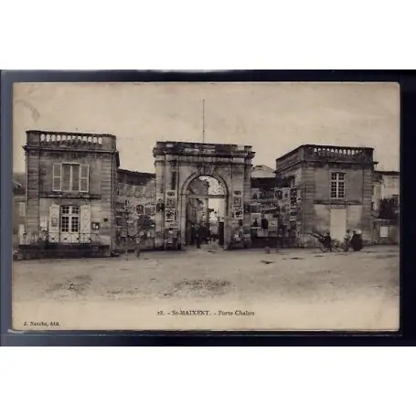 Bon Marché Carte postale 79 - St-Maixent - Porte Chalon - Voyage - Dos divise