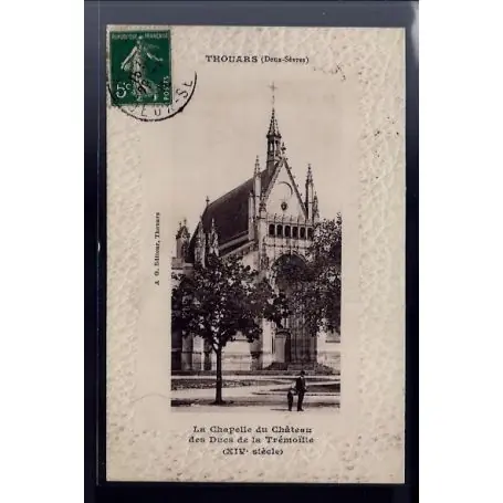 Promotion Saisonnière Carte postale 79 - Thouars - La chapelle du chateau des Ducs de la Tremoa¯lle XIVe siecle