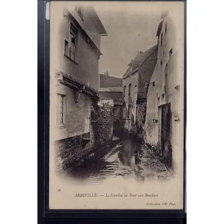 Carte postale 80 - Abbeville - Le Scardon au Pont aux bouchers - Non voyage - Dos non div Livraison Mondiale
