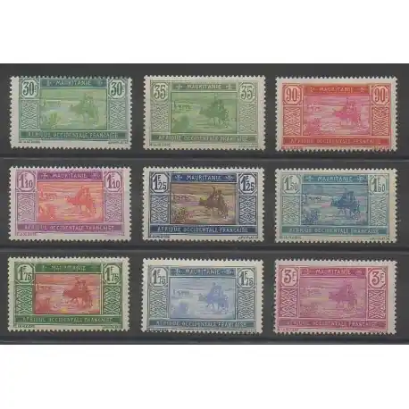 Nouvelle Collection Mauritanie - 1928 - No 57/61 - Neuf avec charnière