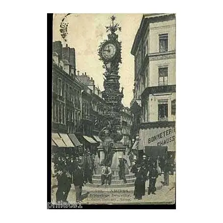 Carte postale 80 - Amiens - L'Horloge Dewailly - Animee Seulement Aujourd’hui