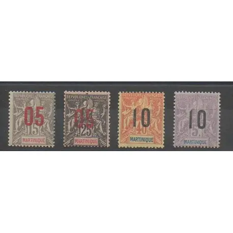 Martinique - 1912 - No 78/81 Dernière Chance