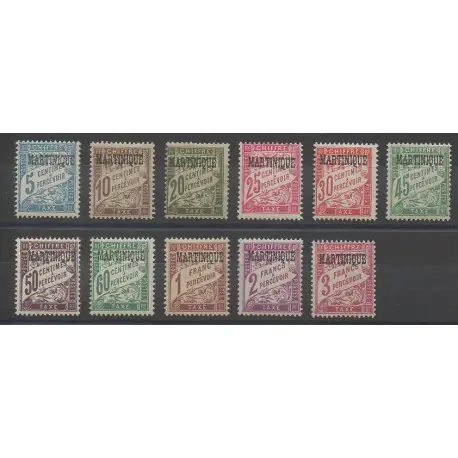 Martinique - 1927 - No T1/T11 - Neuf avec charnière Nouvel Arrivage