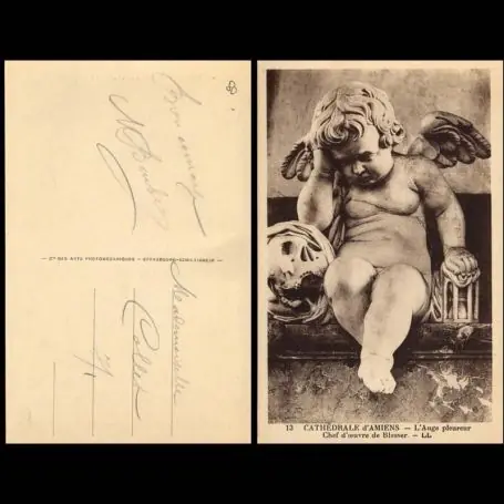 Petit Prix Carte postale 80 - Cathedrale d'Amiens - L'Ange pleureur
