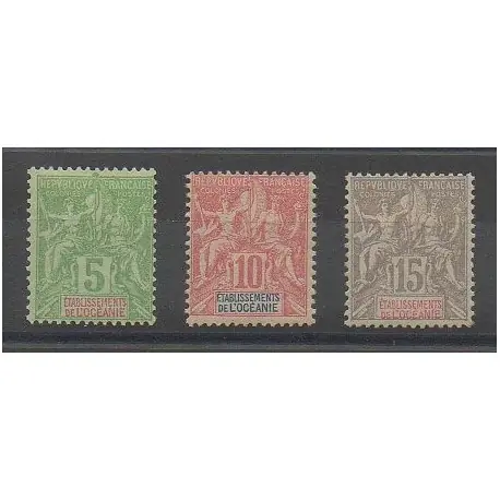 Océanie - 1900 - No 14/16 - Neuf avec charnière Prix Choc