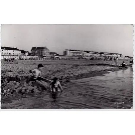 Carte postale 80 - Fort-Mahon - Jeux de plage - Voyage - Dos divise Top Vente