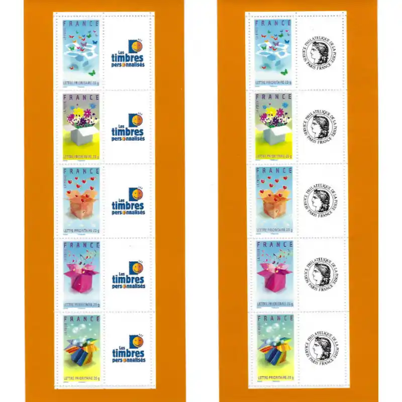 Populaire Série de 2 feuillets de 5 timbres messages Cérès-T.P.P. - F4082A.