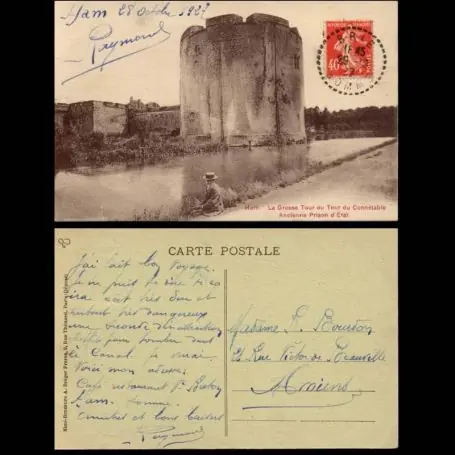 Populaire Carte postale 80 - Ham - La Grosse tour ou Tour du Connetable