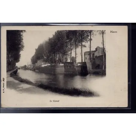 Retour Gratuit Carte postale 80 - Ham - le Canal - Non voyage - Dos non divise