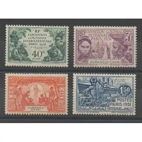Oubangui - 1931 - No 84/87 Original