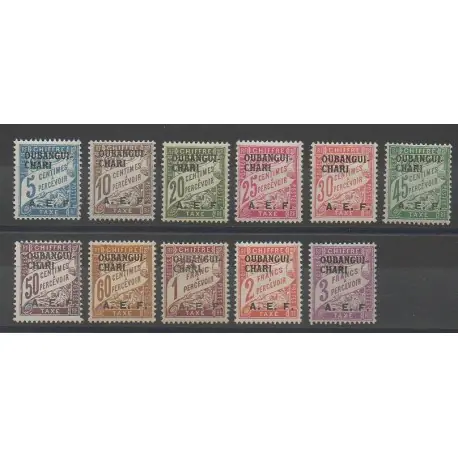 Prix Choc Oubangui - 1928 - No T1/T11 - Neuf avec charnière