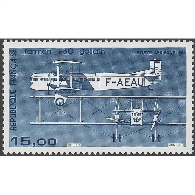 Timbre poste aérienne N°57B Farman F 60 Goliath neuf**. Seulement Aujourd’hui