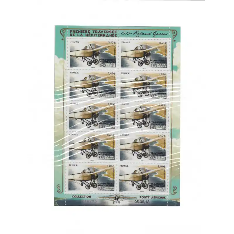 Nouvelle Collection Feuillet 10 timbres Poste aérienne Morane-Saunier H neuf**.