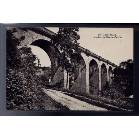 Carte postale 81 - Carmaux - Viaduc de Sainte-Cecile - Non voyage - Dos divise Dernière Chance
