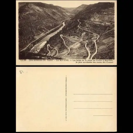 Satisfait Ou Remboursé Carte postale 81 - Gorges du Tarn - La Malene - Route du Causse a Meyrueis