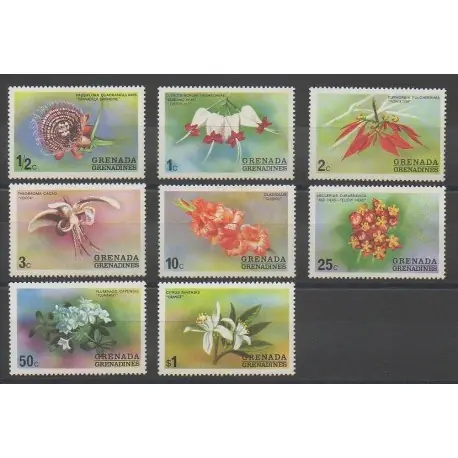 Grenadines - 1975 - No 37/44 - Fleurs En Vogue