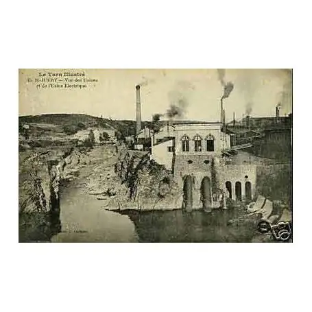 Carte postale 81 -Saint-Juery Vue des Usines et de l'Usine electrique Édition Limitée