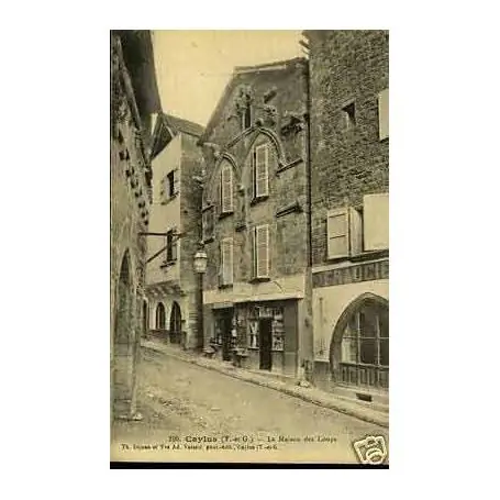 Prix Cassé Carte postale 82 - Caylus - La Maison des Loups - Epicerie